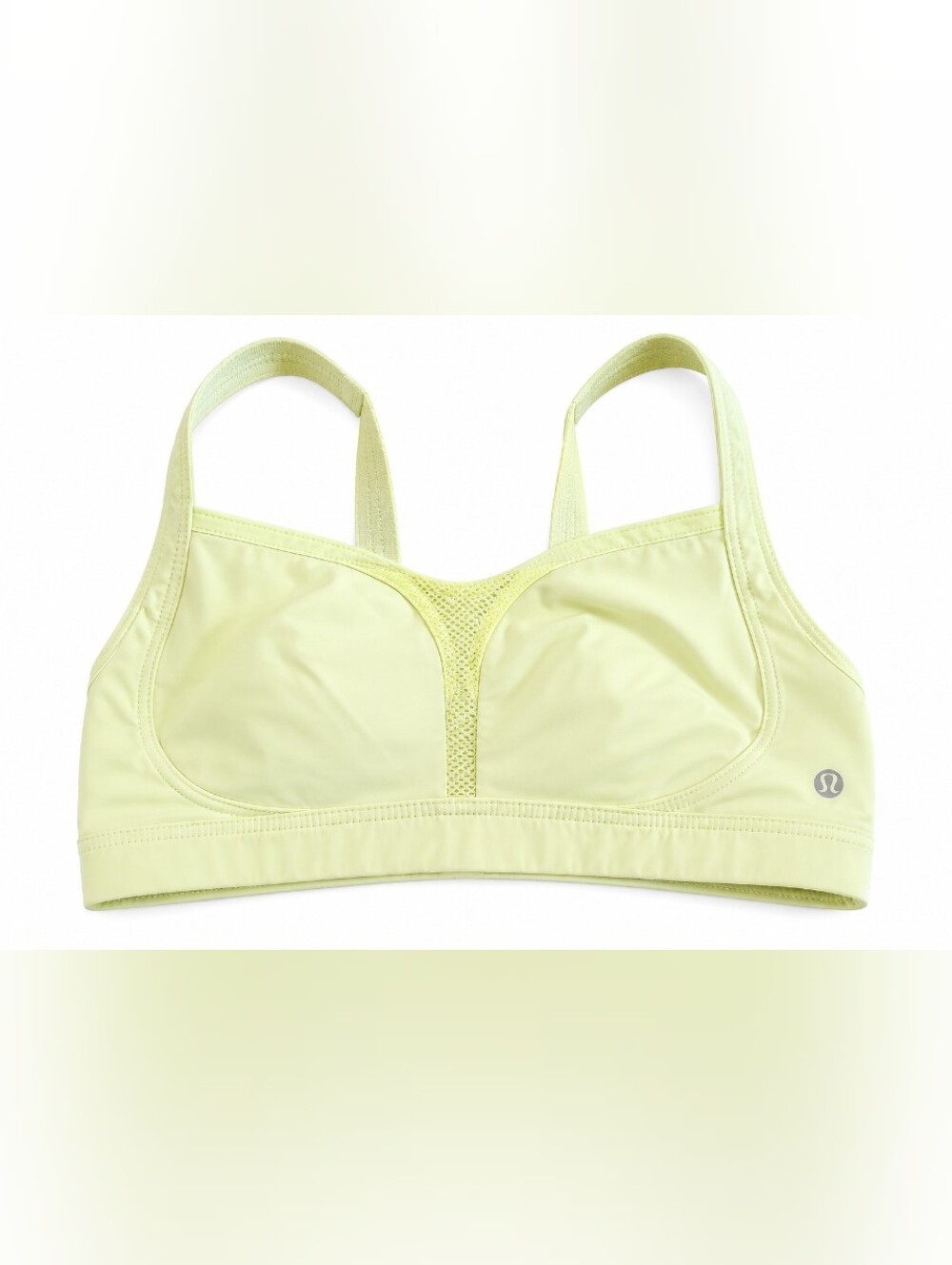 Lululemon 36DD Sports Bra Light Yellow High Support Adjustable Straps